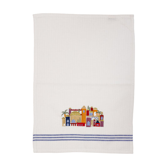 Netilat Yedayim Towel - Matches Bamboo Washing Cup - Jerusalem