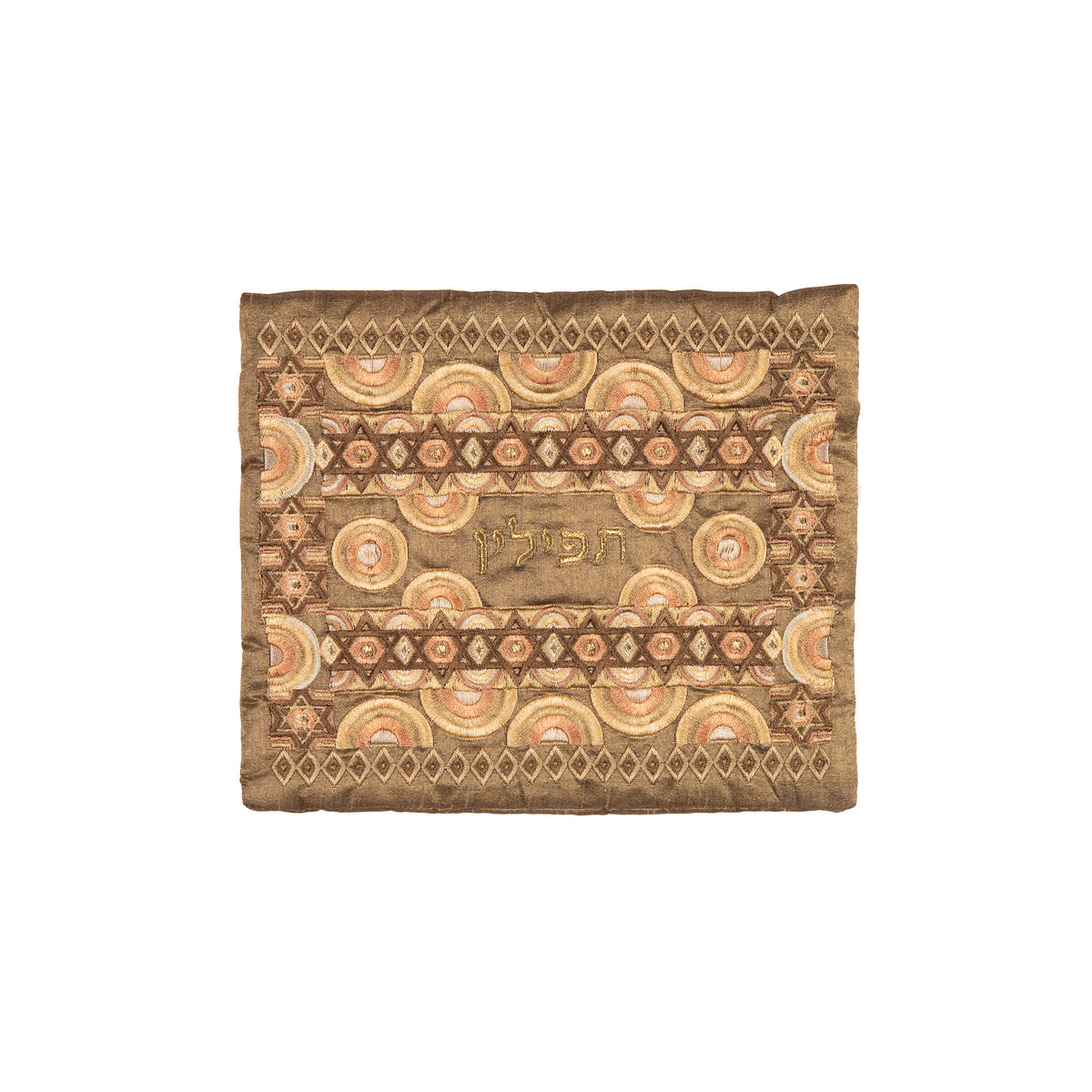Tefillin Bag - Full Embroidery - Gold – Model EMN-2187
